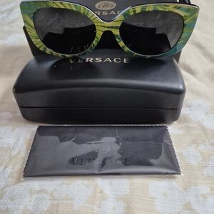 Versace Palm Tropical Pattern Sunglasses